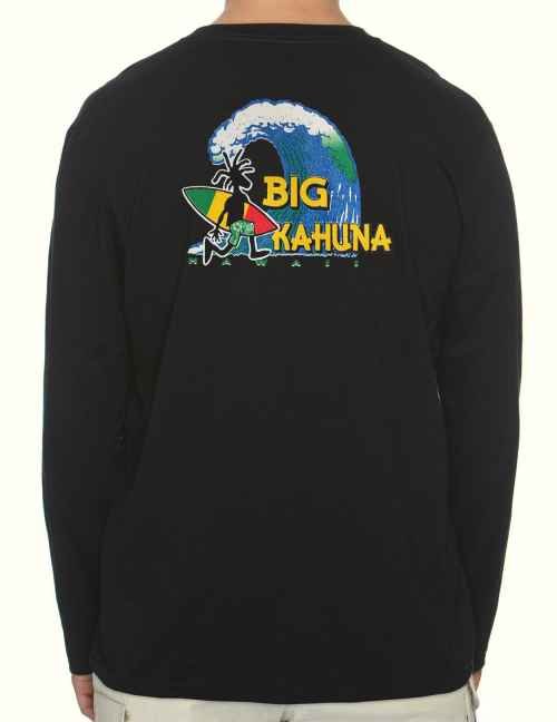 Long Sleeve T-Shirt-Big Kahuna Black Price will convert to SATS