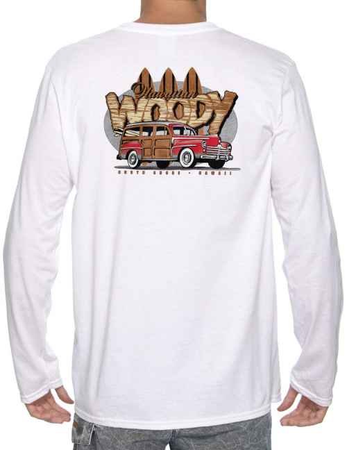 Long Sleeve T-Shirt- Woody White Price will convert to SATS